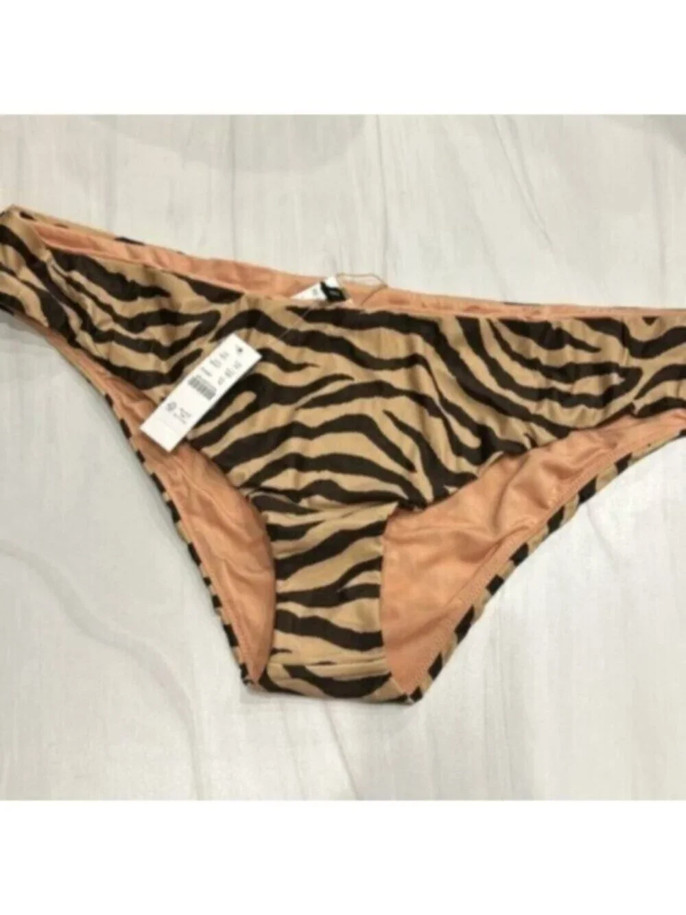 NWT J.Crew Women's Brown Curved-Waist Cheeky Bikini Bottom Size 3X